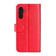 Samsung Galaxy A14 Hoesje - MobyDefend Wallet Book Case (Sluiting Achterkant) - Rood