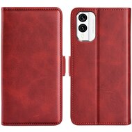 Nokia X30 Hoesje, MobyDefend Luxe Wallet Book Case (Sluiting Zijkant), Rood