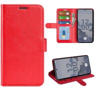 Nokia X30 Hoesje, MobyDefend Wallet Book Case (Sluiting Achterkant), Rood