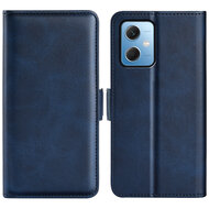 Xiaomi Redmi Note 12 5G Hoesje - MobyDefend Luxe Wallet Book Case (Sluiting Zijkant) - Blauw