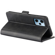 Xiaomi Redmi Note 12 Pro 5G Hoesje - MobyDefend Luxe Wallet Book Case (Sluiting Zijkant) - Zwart