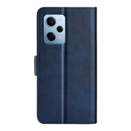Xiaomi Redmi Note 12 Pro 5G Hoesje - MobyDefend Luxe Wallet Book Case (Sluiting Zijkant) - Blauw