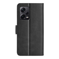 Xiaomi Redmi Note 12 Pro Plus 5G Hoesje, MobyDefend Luxe Wallet Book Case (Sluiting Zijkant), Zwart