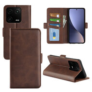 Xiaomi 13 Pro Hoesje - MobyDefend Luxe Wallet Book Case (Sluiting Zijkant) - Bruin