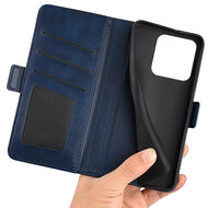 Xiaomi 13 Pro Hoesje - MobyDefend Luxe Wallet Book Case (Sluiting Zijkant) - Blauw