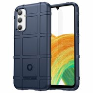 Samsung Galaxy A34 Hoesje - Mobydefend Rugged Shield TPU Backcover - Blauw