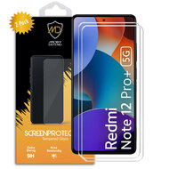 2-Pack Xiaomi Redmi Note 12 Pro Plus 5G Screenprotectors, MobyDefend Case-Friendly Gehard Glas Screensavers