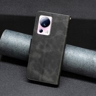 Xiaomi 13 Lite Hoesje - MobyDefend Wallet Book Case Met Koord - Zwart