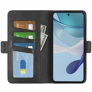 Motorola Moto G53 Hoesje, MobyDefend Luxe Wallet Book Case (Sluiting Zijkant), Zwart