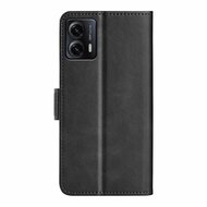 Motorola Moto G53 Hoesje - MobyDefend Luxe Wallet Book Case (Sluiting Zijkant) - Zwart