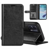 Motorola Moto G53 Hoesje - MobyDefend Wallet Book Case (Sluiting Achterkant) - Zwart