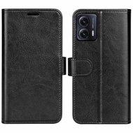 Motorola Moto G53 Hoesje - MobyDefend Wallet Book Case (Sluiting Achterkant) - Zwart