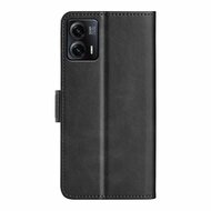 Motorola Moto G73 Hoesje - MobyDefend Luxe Wallet Book Case (Sluiting Zijkant) - Zwart