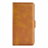 Motorola Moto G73 Hoesje - MobyDefend Luxe Wallet Book Case (Sluiting Zijkant) - Lichtbruin