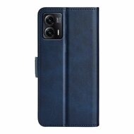 Motorola Moto G73 Hoesje - MobyDefend Luxe Wallet Book Case (Sluiting Zijkant) - Blauw