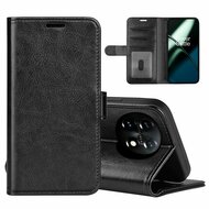 OnePlus 11 Hoesje, MobyDefend Wallet Book Case (Sluiting Achterkant), Zwart