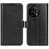 OnePlus 11 Hoesje, MobyDefend Wallet Book Case (Sluiting Achterkant), Zwart