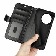 OnePlus 11 Hoesje - MobyDefend Wallet Book Case (Sluiting Achterkant) - Zwart