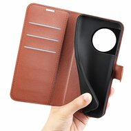 OnePlus 11 Hoesje, MobyDefend Kunstleren Wallet Book Case (Sluiting Voorkant), Bruin