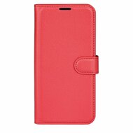 OnePlus 11 Hoesje - MobyDefend Kunstleren Wallet Book Case (Sluiting Voorkant) - Rood