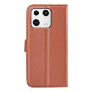 Xiaomi 13 Hoesje - MobyDefend Kunstleren Wallet Book Case (Sluiting Voorkant) - Bruin