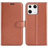 Xiaomi 13 Hoesje, MobyDefend Kunstleren Wallet Book Case (Sluiting Voorkant), Bruin