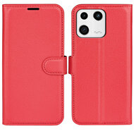 Xiaomi 13 Hoesje - MobyDefend Kunstleren Wallet Book Case (Sluiting Voorkant) - Rood