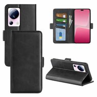 Xiaomi 13 Lite Hoesje, MobyDefend Luxe Wallet Book Case (Sluiting Zijkant), Zwart