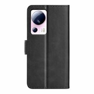 Xiaomi 13 Lite Hoesje, MobyDefend Luxe Wallet Book Case (Sluiting Zijkant), Zwart