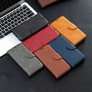 Xiaomi Redmi Note 12 5G Hoesje - MobyDefend Wallet Book Case Met Koord - Bruin