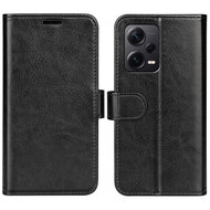 Xiaomi Redmi Note 12 Pro Plus 5G Hoesje, MobyDefend Wallet Book Case (Sluiting Achterkant), Zwart