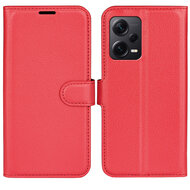 Xiaomi Redmi Note 12 Pro Plus 5G Hoesje - MobyDefend Kunstleren Wallet Book Case (Sluiting Voorkant) - Rood
