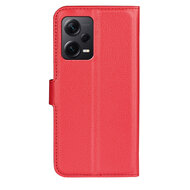 Xiaomi Redmi Note 12 Pro Plus 5G Hoesje - MobyDefend Kunstleren Wallet Book Case (Sluiting Voorkant) - Rood