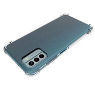 Nokia G22 Hoesje - MobyDefend Transparante Shockproof TPU Backcover - Verstevigde Hoeken - Volledig Doorzichtig