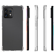 Motorola Edge 40 Pro Hoesje - MobyDefend Transparante Shockproof TPU Backcover - Verstevigde Hoeken - Volledig Doorzichtig