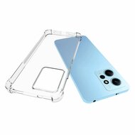 Xiaomi Redmi Note 12 4G Hoesje, MobyDefend Transparante Shockproof TPU Gelcase, Verstevigde Hoeken, Volledig Doorzichtig
