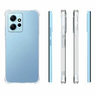 Xiaomi Redmi Note 12 4G Hoesje - MobyDefend Transparante Shockproof TPU Backcover - Verstevigde Hoeken - Volledig Doorzichtig