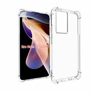 Xiaomi Redmi Note 12 5G Hoesje, MobyDefend Transparante Shockproof TPU Gelcase, Verstevigde Hoeken, Volledig Doorzichtig