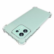 Xiaomi 13 Hoesje, MobyDefend Transparante Shockproof TPU Gelcase, Verstevigde Hoeken, Volledig Doorzichtig