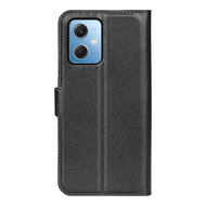 Xiaomi Redmi Note 12 5G Hoesje, MobyDefend Kunstleren Wallet Book Case (Sluiting Voorkant), Zwart