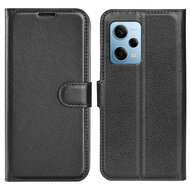 Xiaomi Redmi Note 12 Pro 5G Hoesje, MobyDefend Kunstleren Wallet Book Case (Sluiting Voorkant), Zwart