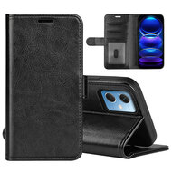 Xiaomi Redmi Note 12 5G Hoesje - MobyDefend Wallet Book Case (Sluiting Achterkant) - Zwart