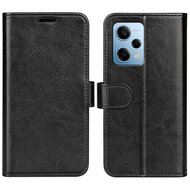 Xiaomi Redmi Note 12 Pro 5G Hoesje - MobyDefend Wallet Book Case (Sluiting Achterkant) - Zwart