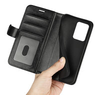 Xiaomi Redmi Note 12 Pro 5G Hoesje - MobyDefend Wallet Book Case (Sluiting Achterkant) - Zwart