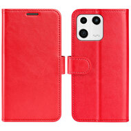 Xiaomi 13 Hoesje - MobyDefend Wallet Book Case (Sluiting Achterkant) - Rood