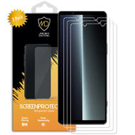 3-Pack Sony Xperia 1 V Screenprotectors, MobyDefend Case-Friendly Gehard Glas Screensavers