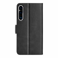 Sony Xperia 1 V Hoesje - MobyDefend Luxe Wallet Book Case (Sluiting Zijkant) - Zwart