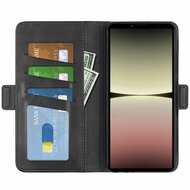 Sony Xperia 10 V Hoesje, MobyDefend Luxe Wallet Book Case (Sluiting Zijkant), Zwart