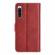 Sony Xperia 10 V Hoesje - MobyDefend Luxe Wallet Book Case (Sluiting Zijkant) - Rood
