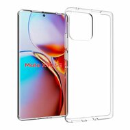 Motorola Edge 40 Pro Hoesje - MobyDefend Transparante TPU Backcover - Volledig Doorzichtig